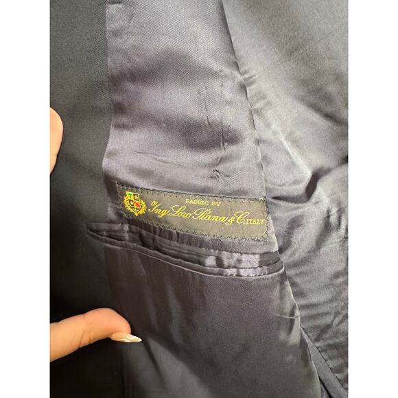 Loro Piana By Brooks Brothers Navy Blue 2 Button Brooksease Blazer 43R - Picture 4 of 7